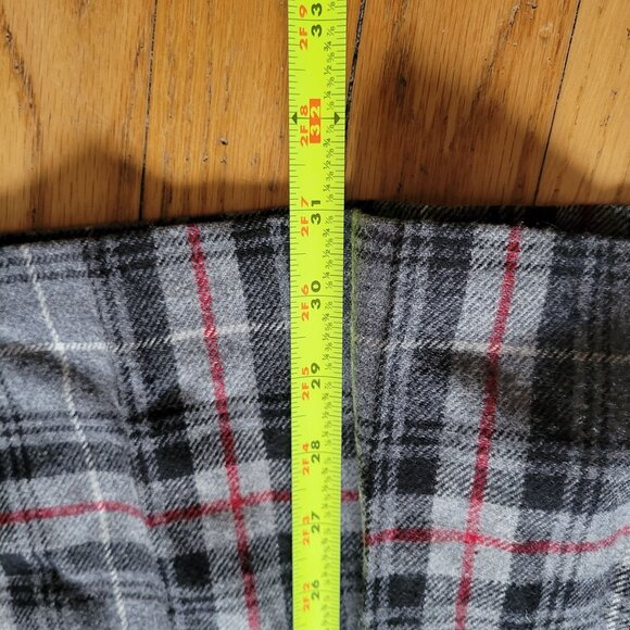 Vintage Pendleton Woolen Mills Pleated Tartan Skirt Size 6 Gray & Red Plaid 100% - Picture 6 of 6